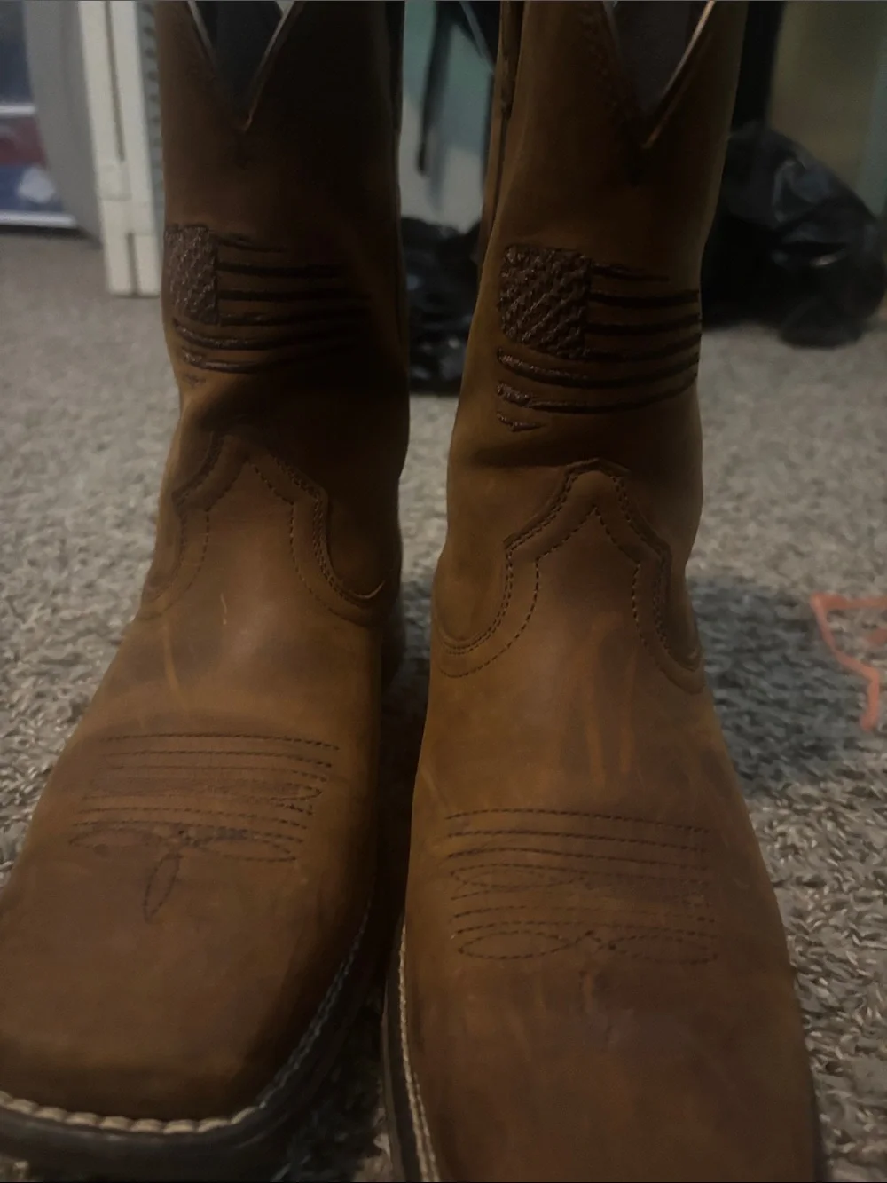 Ariat Kids Classic Brown Square-Toe Cowboy Boots